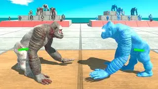 Mutant Primates vs Ice Itself - Animal Revolt Battle Simulator