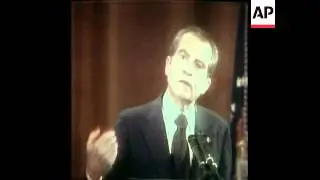 SYND 20-3-74 US PRESIDENT RICHARD NIXON HOLDS A PRESS CONFERENCE IN HOUSTON