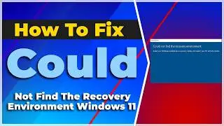How to Fix Could Not Find The Recovery Environment Windows 11 | Fix Can't reset Windows 10❗(2024)✅
