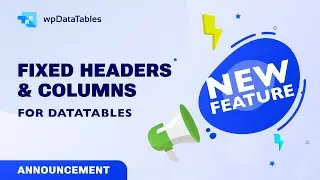 WordPress Datatables with Fixed Headers and Columns - wpDataTables