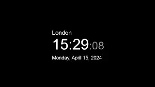 🔴 LIVE |  Clock / Current time in London  /what time is it now