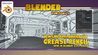 Grease Pencil - Line Art Modifier in Blender 2.93 Alpha