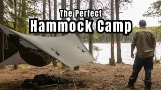 One Night Two Hammocks 🇨🇦 Camping at a Small Mountain Lake 🇨🇦