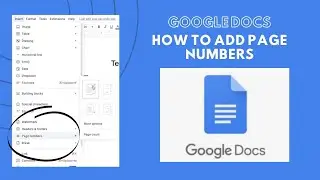 How To Add Page Numbers In Google Docs