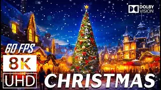 Christmas Wonderland 12K - Scenic Christmas Relaxation Film with Top Christmas Songs of All Time