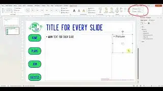 Consistency in Microsoft PowerPoint - 3 - Adding Placeholders