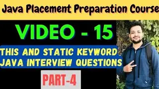 Part-4 This & Static Keyword Java Interview Questions with coding examples || Abhishek Sharma Java