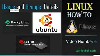 Linux How to (Video Number 6 User, and Group Details)