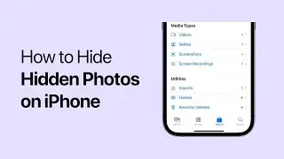 How to hide hidden photos on iPhone