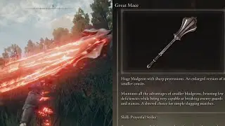 Elden Ring Great Mace with Prayerful Strike Move Set Demonstration