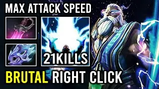BRUTAL Right Click Moon Shard Khanda Max Attack Speed 100% Unlimited Lightning Zeus Dota 2