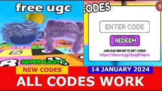 *NEW UPDATE CODES* [FREE UGC] Math Block Race ROBLOX | ALL CODES | JANUARY 14, 2024