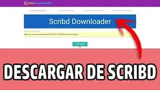 🥇 Cómo descargar documentos de SCRIBD sin registro y sin subir archivos ✅