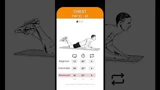 Chest exercise - id 92 - Get ripped chest in just 2 min #chestexercises