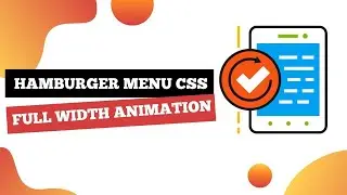 Hamburger Menu CSS Animation Only HTML and CSS