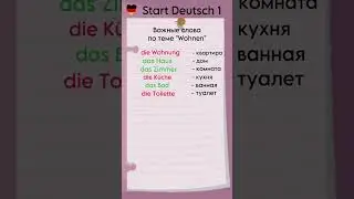 Start Deutsch 1: Важные слова по теме “Wohnen” 