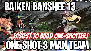 Baiken Banshee 13 One-Shot 3 Man Team - Epic Seven