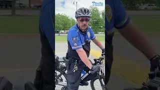 Police Officer Showing Me His Bicycle