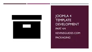 Developing a Joomla 4 Template: Part 4 - Rebrand & Packaging