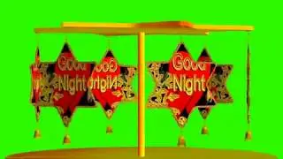 Good Night Green Screen Effects - Sweet Dreams blue Screen Animation - 3D Effects No 34