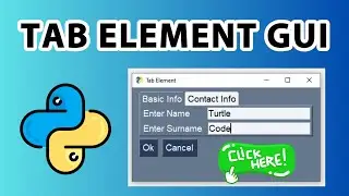 Tab Element GUI App With Python PySimpleGUI - Tutorial 24