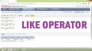 Oracle Tutorial - Like Operator