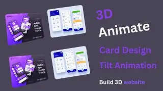 3D Animation Cards Design || Tilt Animation