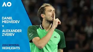 Daniil Medvedev v Alexander Zverev Highlights | Australian Open 2024 Semifinal