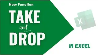 TAKE + DROP Function #excel #exceltutorial