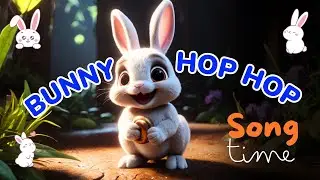 Bunny hop, hop, hop song | Hop Little Bunnies Hop Hop Hop | Nursery Rhymes & Kids Songs