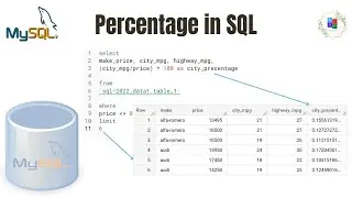 How to fine Percentage in SQL?