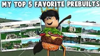 MY TOP 5 FAVORITE BLOXBURG PREBUILT CATALOG HOUSES