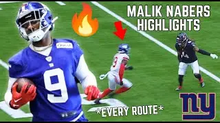 Malik Nabers EVERY ROUTE from NFL Preseason 2024 👀🔥|| NFL Preseason Highlights ||