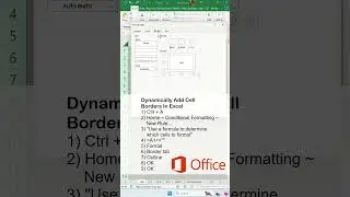 How do you create dynamic cell borders in Excel? - Excel Tips and Tricks