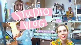 New Home Studio Tour, Packing Orders & Getting Stuff Done! | Studio Vlog