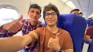 CHACHA JI Ki 1st Flight 😍✈️