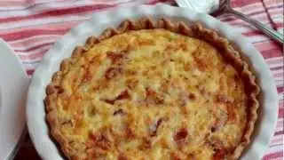 Quiche Lorraine Mother's Day Recipe - Creamy Bacon Leek Cheese Quiche