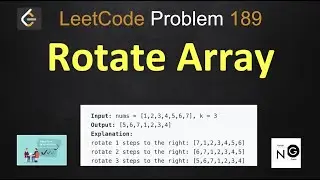 rotate array | rotate array leetcode | leetcode 189 | 2 solutions