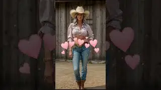 Country girls on the ranch wearing blue jeans Vol.8