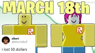 John Doe Day MADE Roblox Youtubers LOSE MONEY (March 18th)