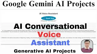 Create a Voice Assistant with Python Google AI | Generative AI Projects | AI Voice Assistant Chatbot