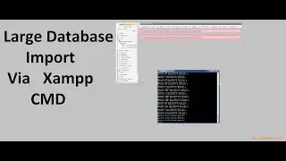 How To Import Heavy Database with Xammp Using Comand Line|| BY Unknown Tech