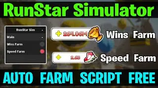 RunStar Simulator Script GUI / Hack - Infinite Wins Farm + Speed Farm + More | *Pastebin*