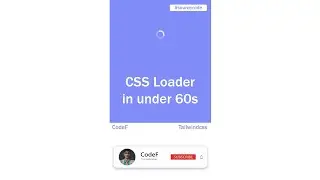 Css loader | Tailwind css | Tailwind animation | CodeF