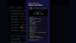 Button beautiful Hover effect using HTML and CSS. #html #css #animation #js #button #hover