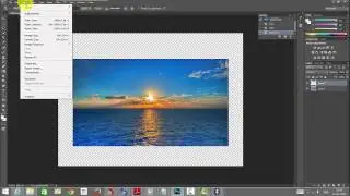 Photoshop Essentials - How to add background color fill after cropping the image