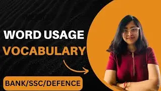 WORD USAGE| VOCAB|  RRB PO MAINS/SBI PO MAINS/IBPS PO MAINS|25th April 2024| English by Anwesha