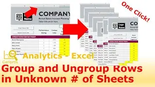 Group and Ungroup Columns in Unknown Number of Sheets with Macro