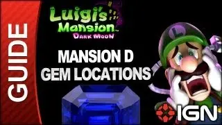 Luigis Mansion: Dark Moon Walkthrough - Secret Mine Gem Locations