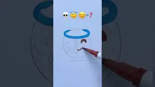 Draw emoji #satisfying #sad #diy #art #shorts #youtubeshorts